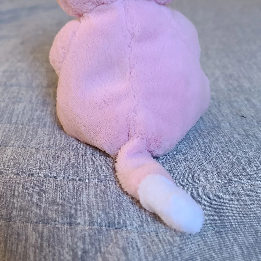 Ty Pink and White Plush Toy